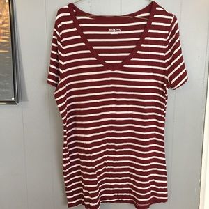 Merona Striped V-neck
